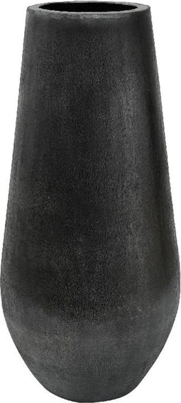PTMD Xelby Bloempot - H86 x Ø43 cm - Aluminium - Zwart