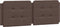 vidaXL - Hoofdbordkussen - 120 - cm - kunstleer - bruin