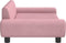 vidaXL Kinderbank 100x54x33 cm fluweel roze