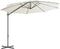 vidaXL - Parasol - met - draagbare - voet - zandkleurig