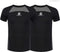 Rogelli Core 2-pack - Ondershirt - Korte Mouwen - Sneldrogend - Zwart - Maat S/M