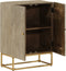 vidaXL - Dressoir - 55x30x76 - cm - massief - mangohout - en - ijzer
