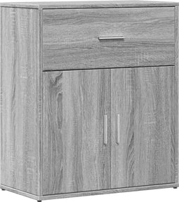 vidaXL - Dressoir - 60x31x70 - cm - bewerkt - hout - grijs - sonoma