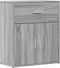 vidaXL - Dressoir - 60x31x70 - cm - bewerkt - hout - grijs - sonoma