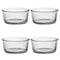 Duralex 4 Ramekins in Tempered Glass 13cl - 8,5xH4,1cm