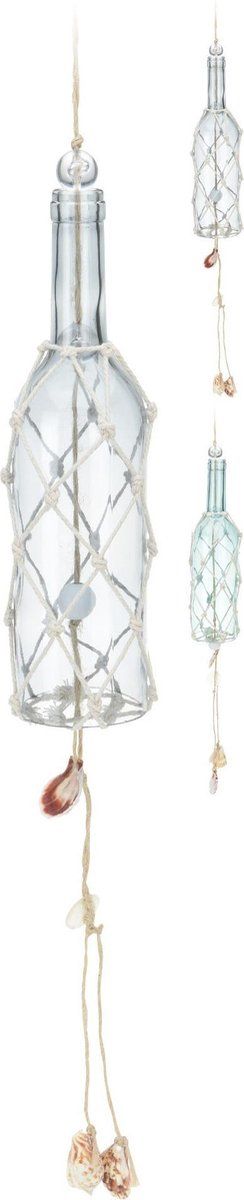 3 stuks Windgong glas 7x30cm 3ass