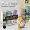Craft ID Washi Tape 40 rollen van elk 3 meter | 2023 Editie | Decoratieve masking tape in 40 unieke ontwerpen voor handwerk, journaling, scrapbooking & meer | Plakrollen inclusief handig opbergdoosje
