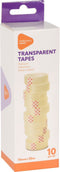 Plakband rolletjes - voor in plakbandhouder - 10x - transparant - 15mm x 30m