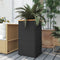 vidaXL - Plantenbak - 40x40x80 - cm - poly - rattan - zwart