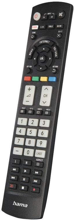 Hama 00221064 - Universele infrarood afstandsbediening - Lerende functie en lichtgevende knoppen - 100% gerecycled ABS