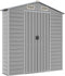 vidaXL - Tuinschuur - 191x640x198 - cm - gegalvaniseerd - staal - lichtgrijs