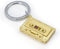 Metalmorphose sleutelhanger Casettebandje goud