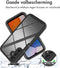 iMoshion Hoesje Geschikt voor Samsung Galaxy A15 (5G) / A15 (4G) Hoesje - iMoshion 360° Full Protective Case - Zwart / Transparant