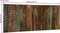 vidaXL - Hoofdbord - 200 - cm - massief - gerecycled - hout - meerkleurig