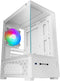 Mars Gaming MC-SE2 - ATX Semi-toren doos - Gehard glas - Wit