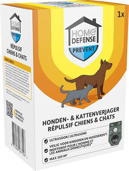 Home Defense - Ultrasone honden- en kattenverjager - 105m² bereik - Zonne-energie - Groen