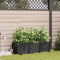 vidaXL - Tuincontainers - met - Waterirrigatiesysteem - - - 3 - Stuks - - - Zwart
