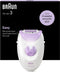 Braun Se3-000 - Silk épil Epilator - Reinigingsborsteltje - Paars