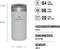 Stanley AeroLight™ Transit Mug 0,35L - Lekvrij - Houdt 4 uur warm en 6 uur koud - Fog Metallic