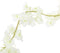 Kerstslingers met bloemen 6 st 180 cm wit