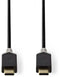 Nedis CCBW64750AT10 - USB type-C Kabel - 100 cm - Grijs