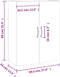 vidaXL - Wandkast - 69,5x34x90 - cm - sonoma - eikenkleurig