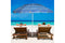Coast Parasol - 245 cm - UPF 51+ Bescherming - Blauw