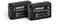 Hähnel HL-XW50 - Li-Ion camera-accu - Vervanger Sony NP-FW50 - Zwart (2 stuks)