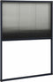 vidaXL - Raamhor - plissé - 80x120 - cm - aluminium - antracietkleurig