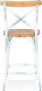 Alterego Cottage Mini Barkruk - Verouderde Walnoten Afwerking - 47x50x100cm