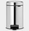 Brabantia NewIcon Prullenbak - 3 liter - Brilliant Steel