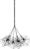 Light & Living Hanglamp KUBINKA - mat zwart - 6-lichtpunten