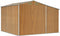 vidaXL - Tuinschuur - 277x279x179 - cm - gegalvaniseerd - staal - lichtbruin