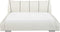 Beliani NANTES - Waterbed - Wit - Leer