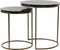 Light & Living - Bijzettafel SOBRINA - Ø50x52cm - Zwart - Set van 2