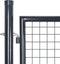 vidaXL - Gaaspoort - 289x150 - cm - gegalvaniseerd - staal - grijs