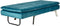 LOIRET - Chaise longue - Blauwgroen - Fluweel