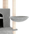 vidaXL - Kattenmeubel - met - sisal - krabpalen - 154 - cm - lichtgrijs