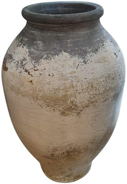 PTMD Bloempot Jinsu - 45x45x70 cm - Cement - Wit