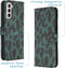 iMoshion Hoesje Geschikt voor Samsung Galaxy S21 Plus Hoesje Met Pasjeshouder - iMoshion Design Softcase Bookcase - Meerkleurig / Green Leopard