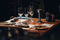 Buccan Dumbbell - Tafellamp - 3 lichtstanden en touchbediening - Zwart