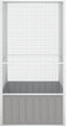 LuxeLivin' - Vogelkooi 302,5x324,5x211,5 cm gegalvaniseerd staal grijs