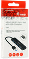 Equip 128959 - 4-Port USB 3.2 Gen 1 Hub met USB-C Adapter - Zwart