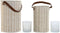 Kaarshouder Home ESPRIT Kristal 20 x 20 x 30 cm (2 Stuks)