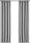 Larson - Luxe effen blackout gordijn - met haken - 3m x 2.5m - Lichtgrijs