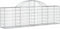 vidaXL - Schanskorven - 11 - st - gewelfd - 200x30x60/80 - cm - gegalvaniseerd - ijzer