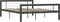 vidaXL - Bedframe - Metalen constructie - 160x200 cm - Grijs en wit
