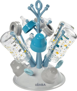 Béaba Flessenrek Baby - Flessen Droogrek - Droogrek flessen baby - Afdruiprek voor zuigflessen - Blauw