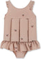 Konges Sløjd drijfpak / badpak kind - Cherry blush - Uitneembare drijfstokken - Maat 2 jaar