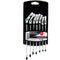 PRECISION STEEL Ratelsteeksleutelset - 7 stuks - 180° draaibare oog - 8 tot 14 mm (7 stuks)